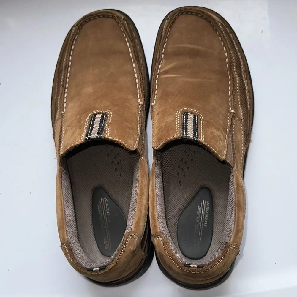 My Travel Streetcars Tenille brown/tan suede leather slip on‎ loafers